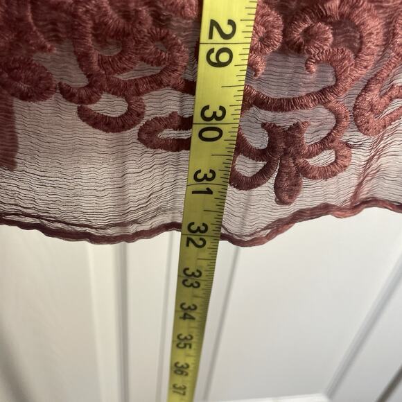 Soft Surroundings Dress Women Small Mauve Silk Tunic Embroidered High Neck Lined - Picture 7 of 16